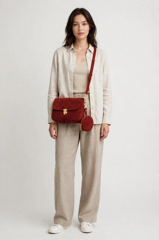 Model wearing the garment — Joy of Small Things